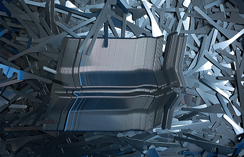 Profile reed dents (air jet reed dents)