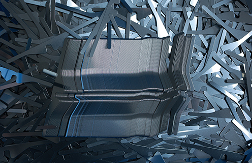 Profile reed dents (air jet reed dents)